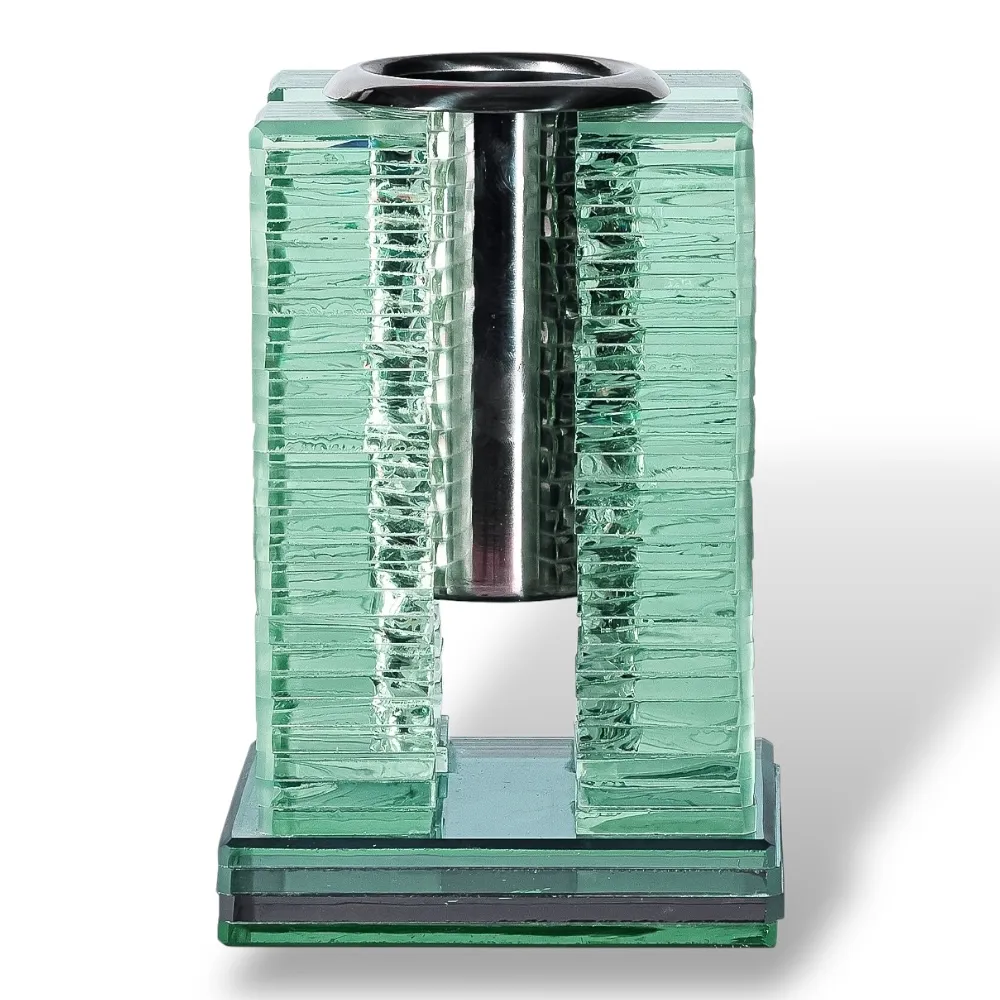 Ваза стеклянная, артикул ВЗ-009, памятникная ваза, ритуальные товары, ваза для кладбища, стеклянные изделия, мемориальная атрибутика.