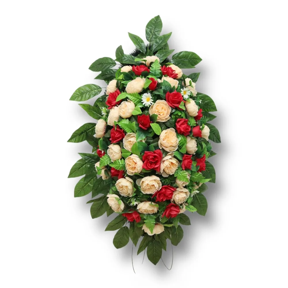 траурный венок, искусственные цветы, похоронные атрибуты, премиум класс, ритуальные товары, венок на похороны, траурные аксессуары, АРТ. ВП-030