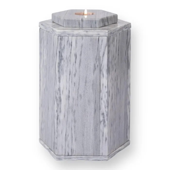 мини-урна для праха, урна для праха шестигранник, ритуальная урна, компактная урна для захоронения, урна УК 003