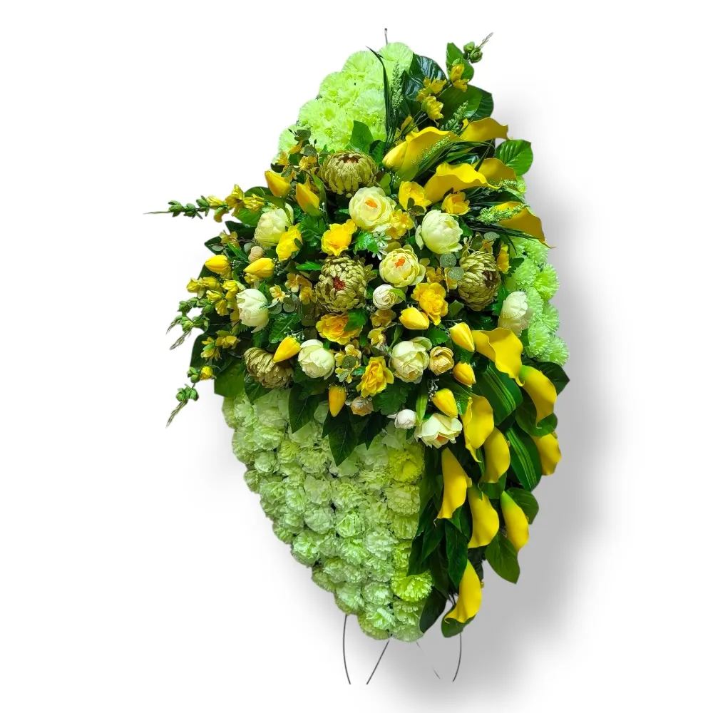 траурный венок, искусственные цветы, похоронный венок, премиум класс, ритуальные товары, венок на похороны, траурные атрибуты, АРТ. ВП-014