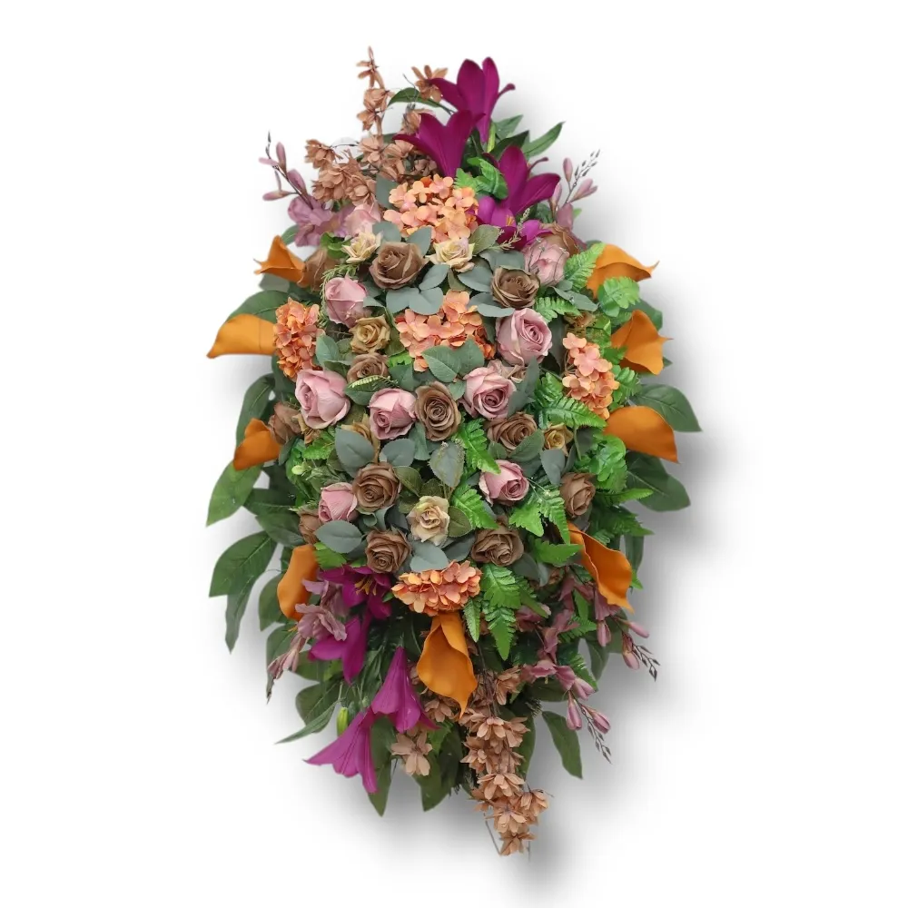 траурный венок, искусственные цветы, похоронные атрибуты, премиум класс, ритуальные товары, венок на похороны, траурные аксессуары, мемориальный декор, ритуальная флористика, элитный венок.