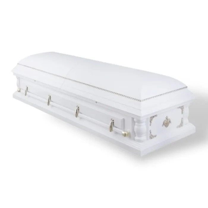 Гроб Русич Двухкрышечный Белый