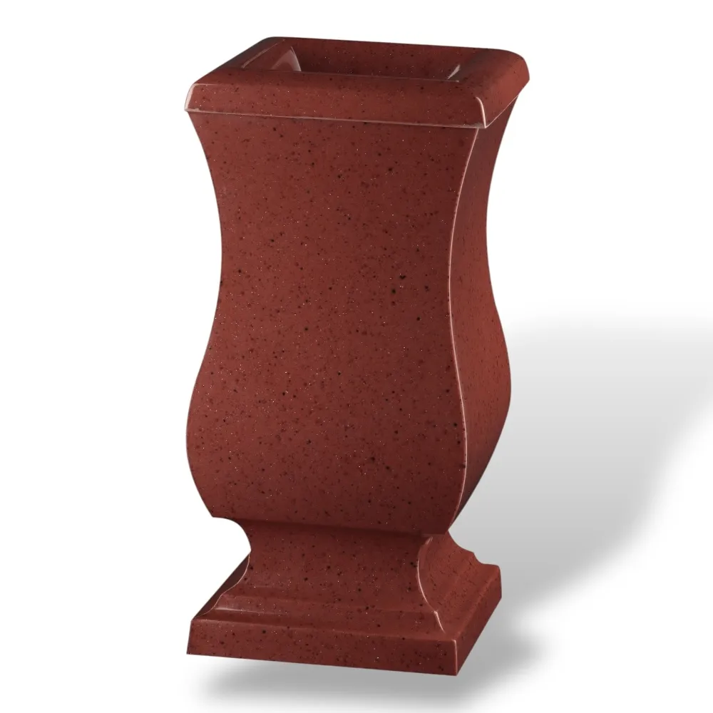 Ваза гранитополимерная, артикул ВГП-003, памятник, мемориал, ритуальные изделия, надгробие, кладбище, гранитополимер, долговечные материалы, ритуальная атрибутика.