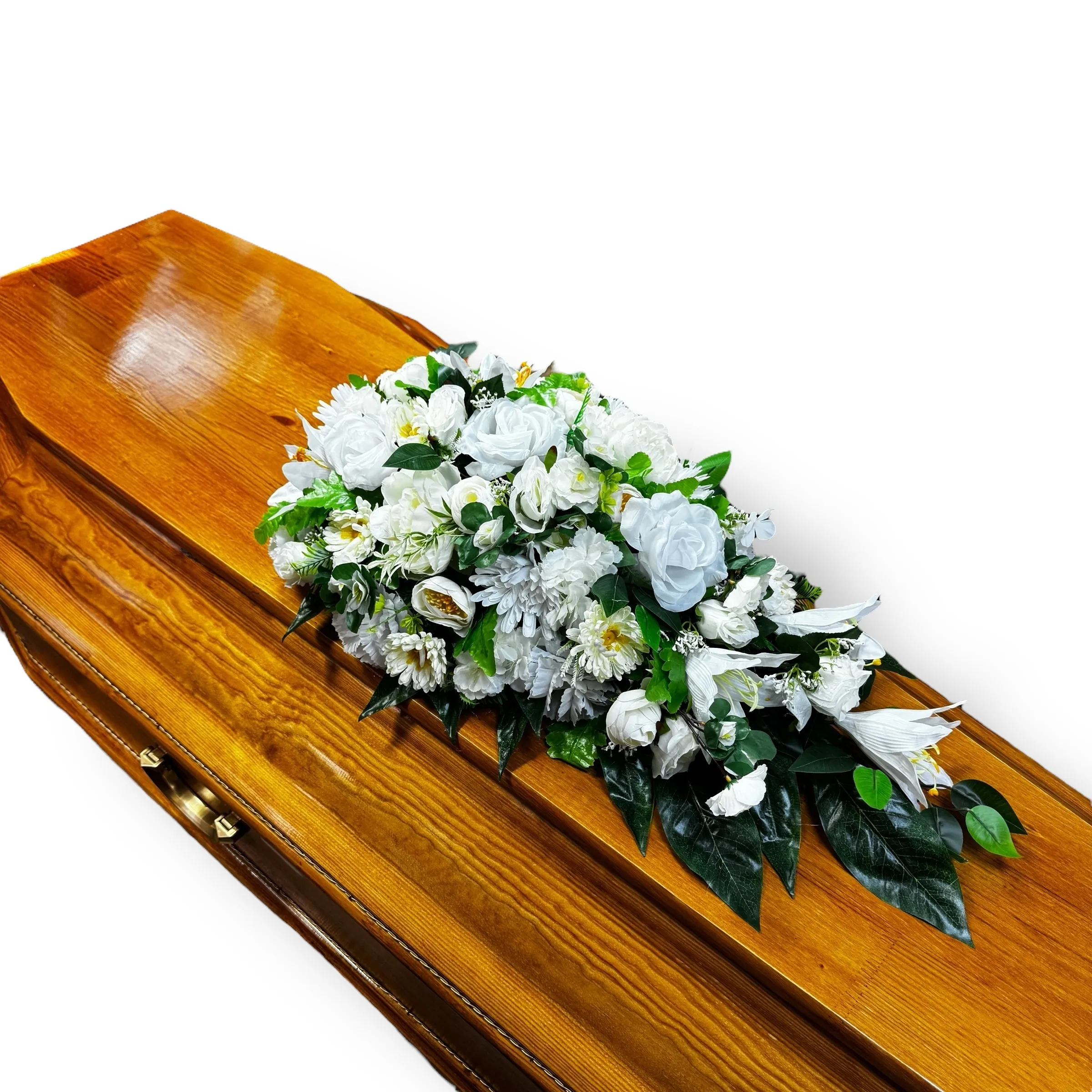 искусственные цветы, композиция на гроб, ритуальные изделия, похоронные аксессуары, декор для траурных мероприятий, искусственные цветы премиум, артикул ИК-025.