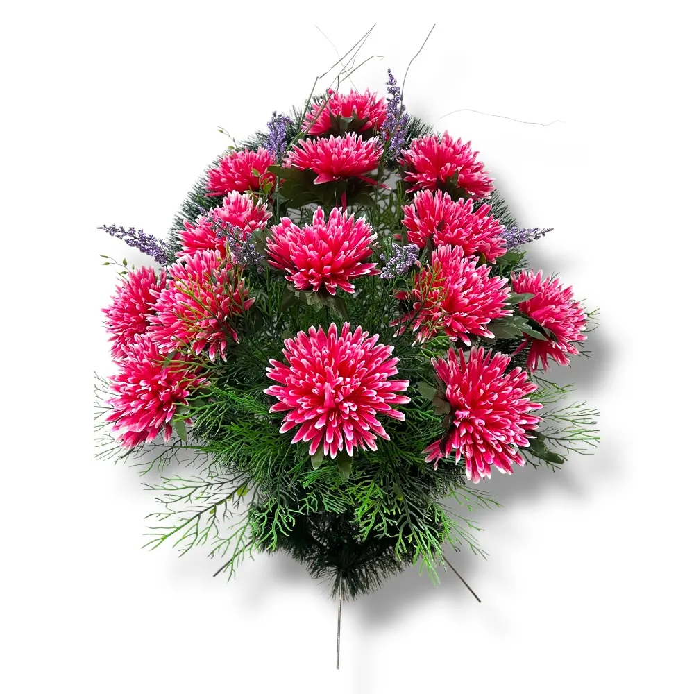 заказная корзина из искусственных цветов, искусственные цветы на кладбище, мемориальная корзина, ритуальные изделия, корзина для кладбища, украшение могилы, долговечные цветы, артикул КИ-031