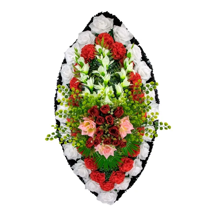 венок на похороны, венок из искусственных цветов, ритуальные венки, искусственные цветы, похоронные атрибуты, ритуальная атрибутика, траурные аксессуары, венок ВИЗ-041