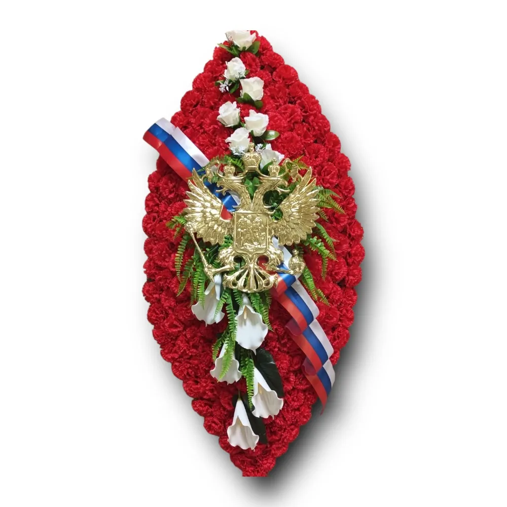 ритуальный венок, венок патриотический, венок на возложение, венок ВИ-322, ритуальные товары, венки для возложения, венок официальный, венок торжественный