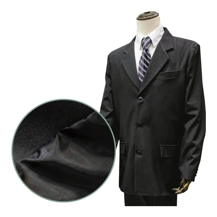 Арт. КМ-001 Костюм-тройка мужской габардин, с рубашкой и галстуком на похороны 46 размер.