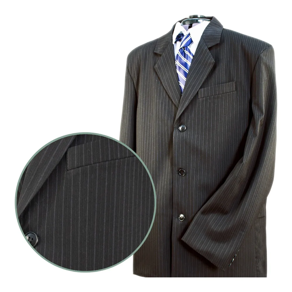 Арт. КМ-002 Костюм-тройка мужской "Элит" фабричный, с рубашкой и галстуком для похорон 46 размер.