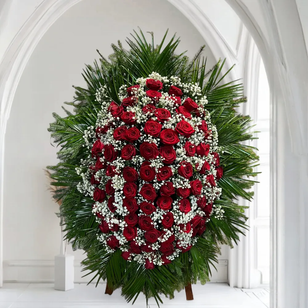 венок на похороны, венок из живых цветов, похоронный венок, ритуальные цветы, венки на могилу, траурный венок, венок на кладбище