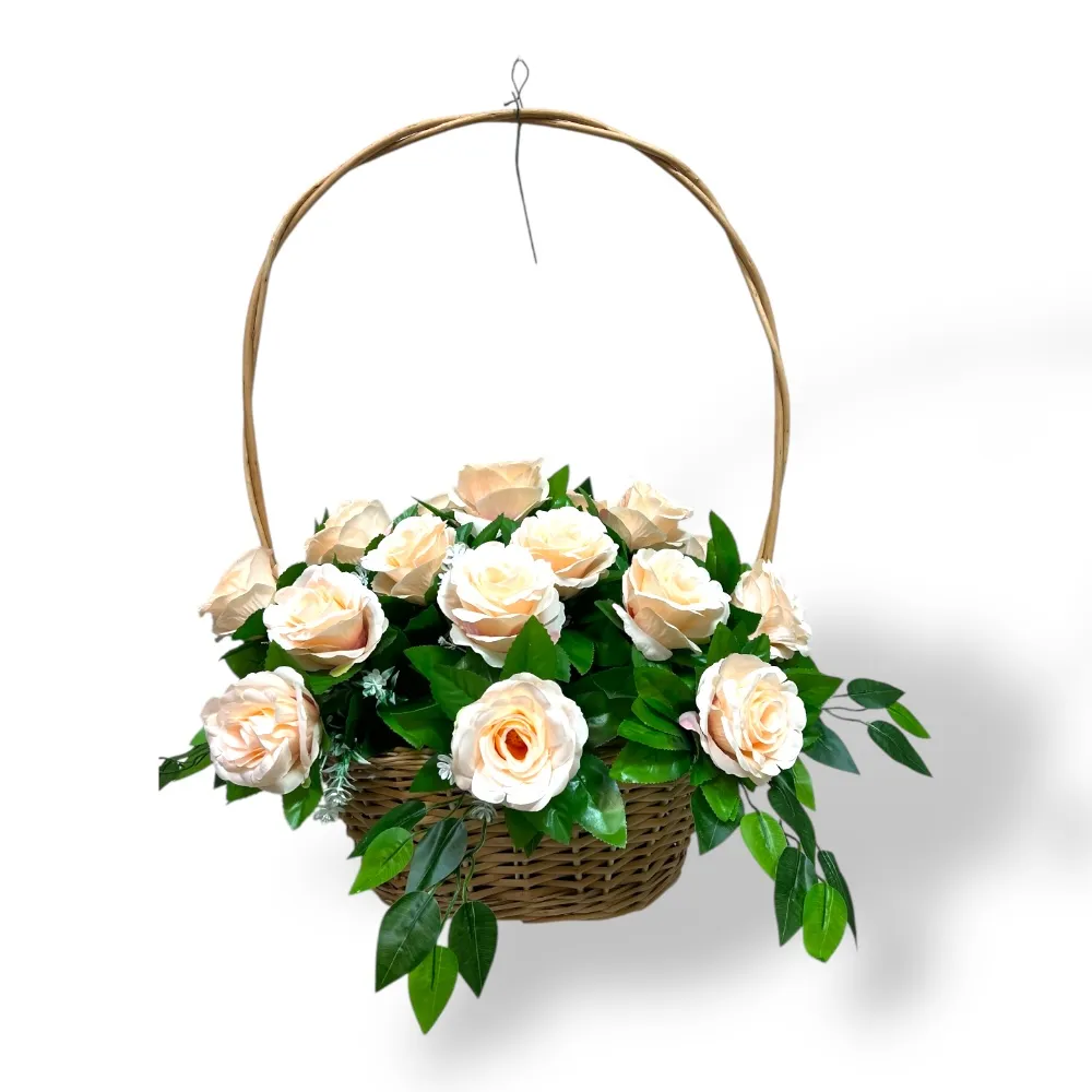 корзина на похороны, искусственные цветы, ритуальные корзины, траурные аксессуары, похоронные атрибуты, корзина с цветами, ритуальная атрибутика, цветы на похороны.