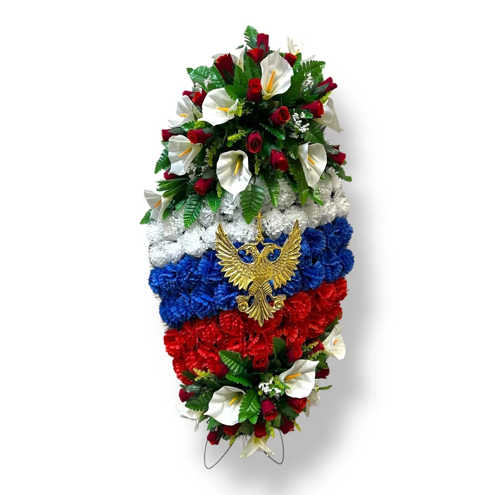 ритуальный венок, венок патриотический, венок на возложение, венок ВИ-315, ритуальные товары, венки для похорон