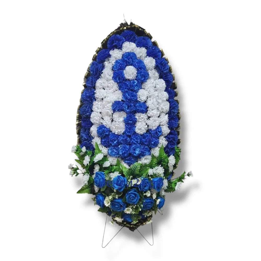 Ритуальный венок, венок на похороны, искусственные цветы, траурный венок, мемориальный венок, похоронные атрибуты, ритуальные товары, венок из искусственных цветов.