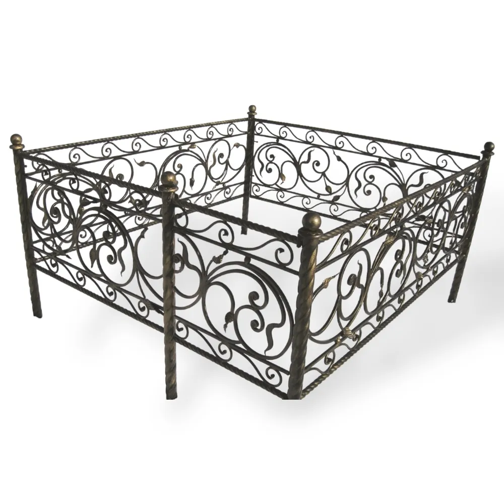 Кованная ограда, ограда на могилу, кованая ограда Селена, витая ограда, металлическая ограда, ограды для могил, декоративные ограды, изделия из металла, художественная ковка, мемориальные ограды.