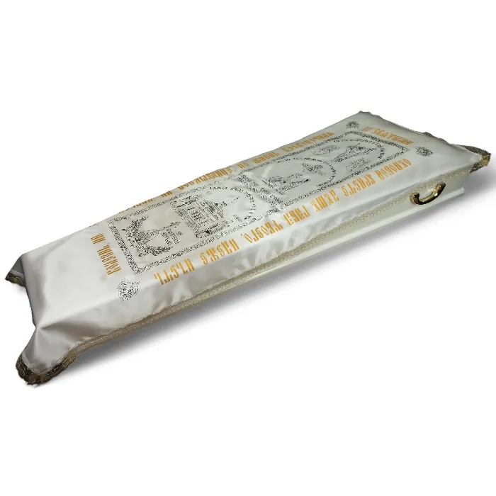 АРТ ПР-012 Церковное золото с кружевом. Ритуальное покрывало в гроб. Атлас, кружево. 