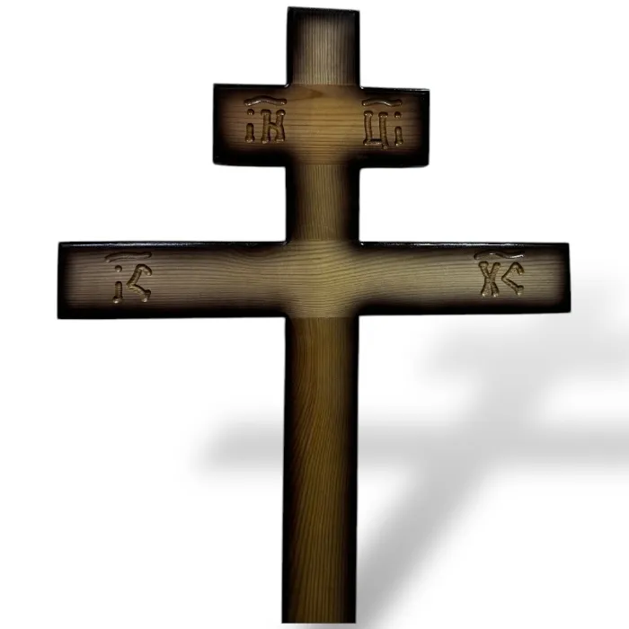 крест на могилу, сосновый крест, ритуальные изделия, артикул КДС-85, деревянные кресты, ритуальная атрибутика, надгробные памятники, православный крест, похоронные принадлежности.