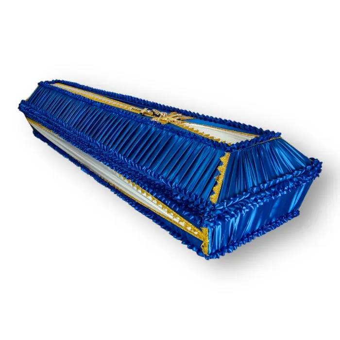 гроб крест, четырехгранный гроб, тканевый гроб, ритуальные услуги, похороны, траурные товары.