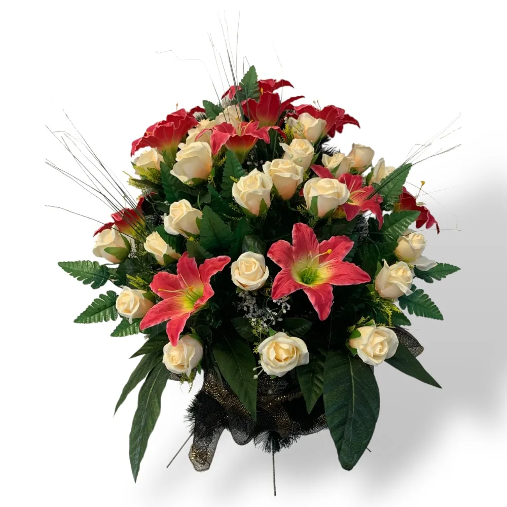 Корзина на похороны, корзина с искусственными цветами, элитная корзина, похоронные атрибуты, ритуальные товары, ритуальная корзина, корзина для церемонии прощания, цветы для траурной церемонии, ритуальный декор, траурная атрибутика.
