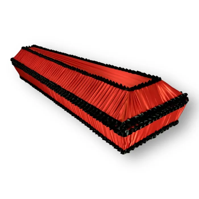 Гроб Гофре, 4-х гранный гроб, тканевый гроб, ритуальные услуги, похороны, ритуальная атрибутика.