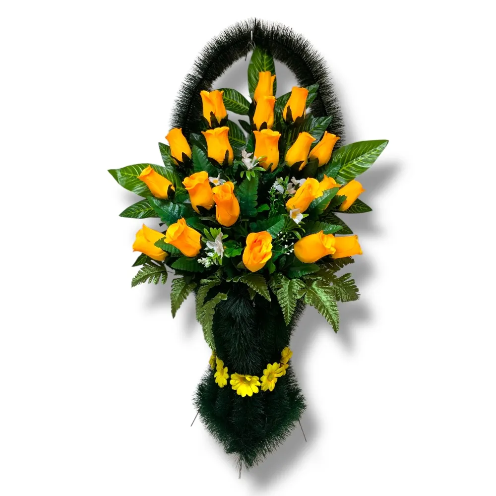 корзина искусственные цветы, корзина классические цветы, корзина на кладбище, мемориальная корзина, ритуальные цветы, искусственные цветы для кладбища, ритуальный декор, корзина для могилы, украшение могил, ритуальные аксессуары.