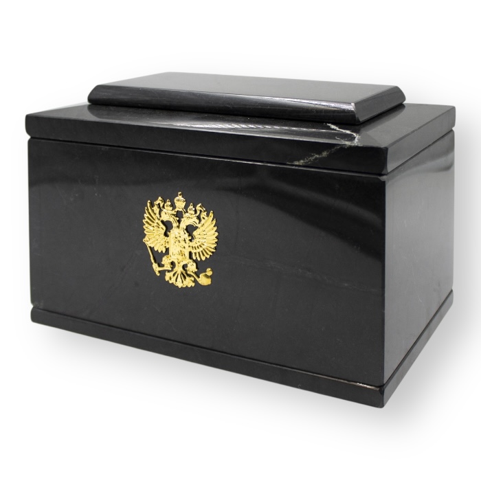УК 010 - Урна для праха Ларец Малый "Герб" Доломит