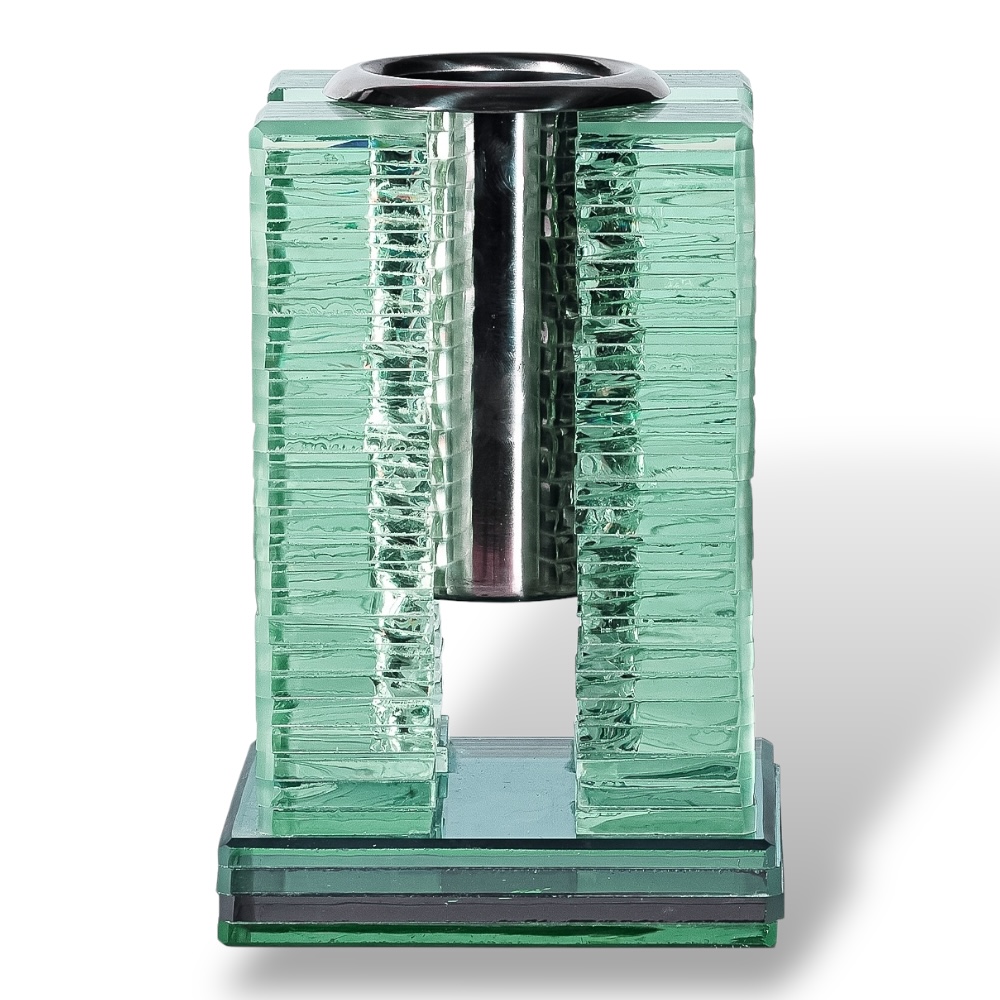 Ваза стеклянная, артикул ВЗ-009, памятникная ваза, ритуальные товары, ваза для кладбища, стеклянные изделия, мемориальная атрибутика.