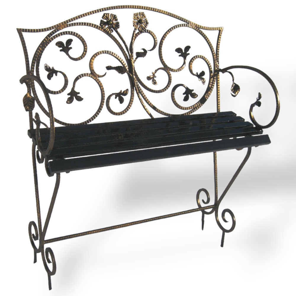 Арт. СМ-014 Лавка кованая Элегия на могилу 950х320 Нитро