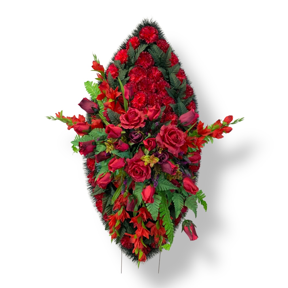 Ритуальный венок, венок на похороны, искусственные цветы, траурный венок, ритуальные принадлежности, венок из искусственных цветов, похоронные атрибуты, мемориальный венок, траурные аксессуары.