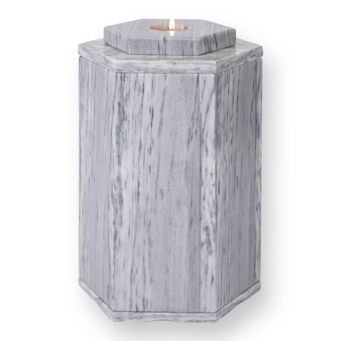 мини-урна для праха, урна для праха шестигранник, ритуальная урна, компактная урна для захоронения, урна УК 003