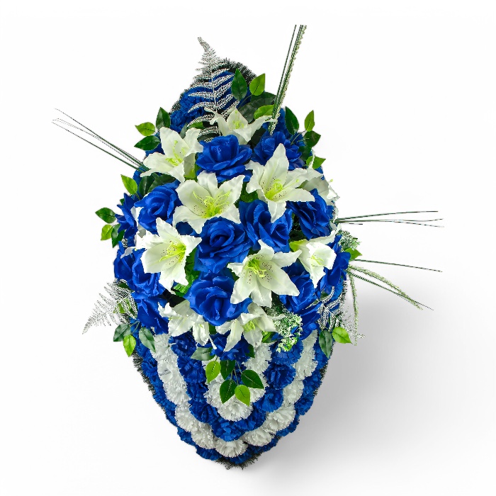 Ритуальный венок, эксклюзивный венок, искусственные цветы, похоронные атрибуты, ритуальные товары, венок на похороны, траурные аксессуары, мемориальная атрибутика, венки из искусственных цветов, ритуальные услуги.