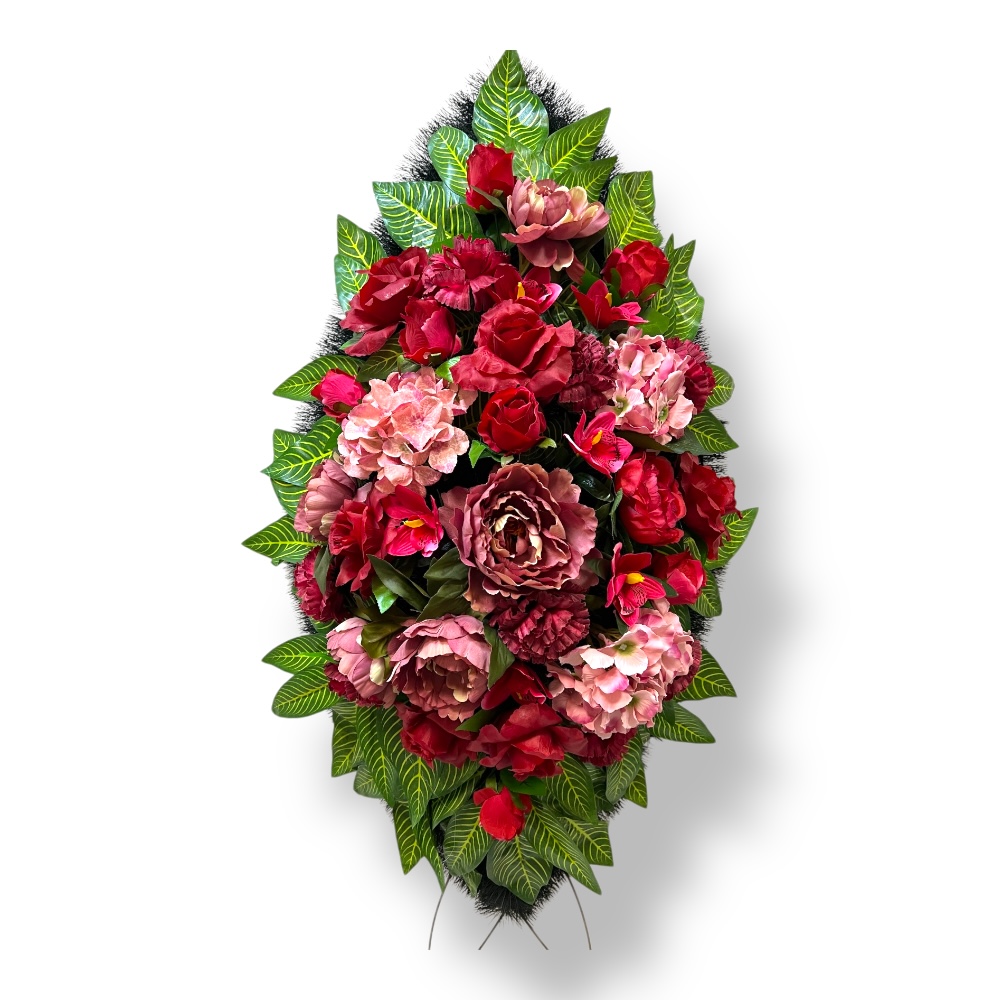 Ритуальный венок, венок на похороны, искусственные цветы, траурный венок, ритуальные принадлежности, венок для прощания, мемориальный венок, похоронные атрибуты, венки из искусственных цветов.