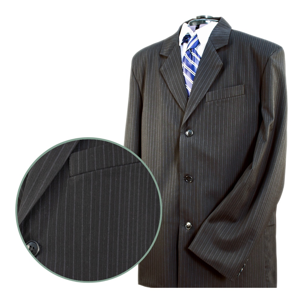 Арт. КМ-002 Костюм-тройка мужской "Элит" фабричный, с рубашкой и галстуком для похорон 46 размер.