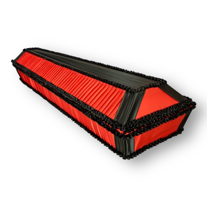 Гроб Наполеон 4-х гранный Ткань