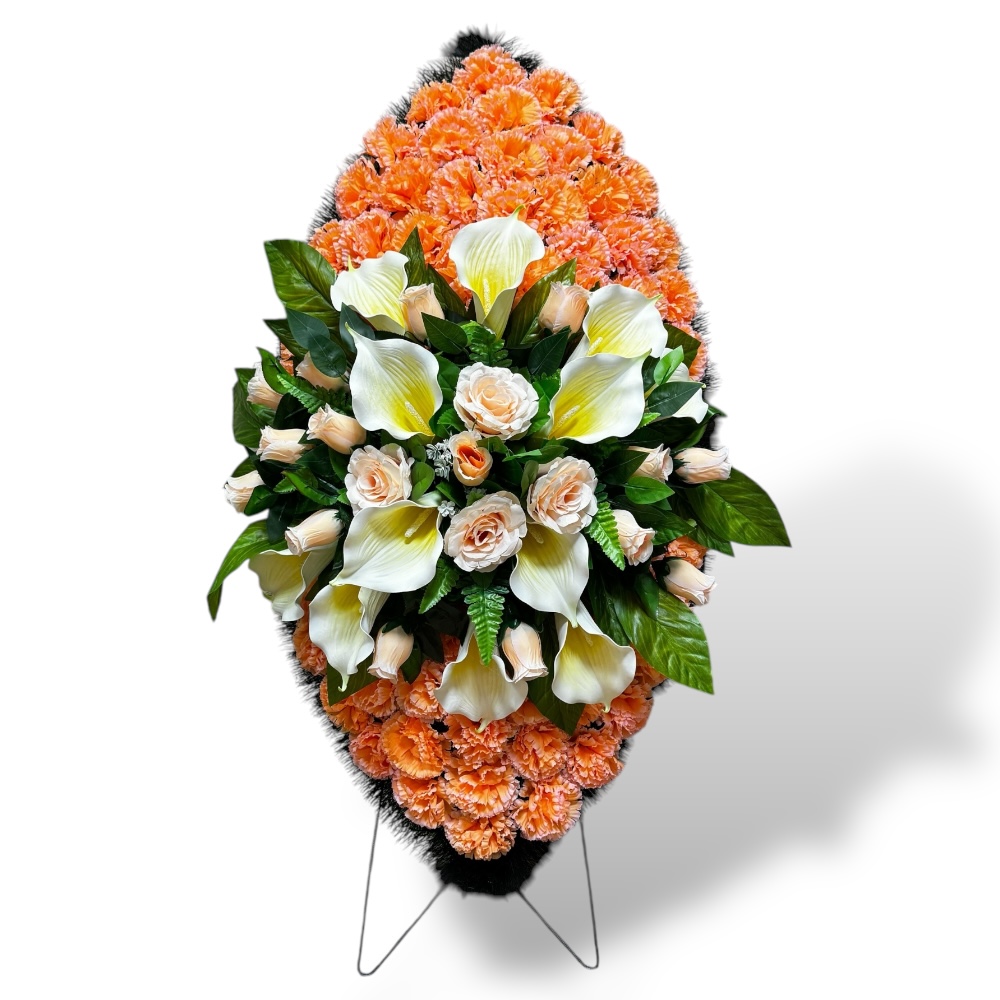 Ритуальный венок, венок на похороны, искусственные цветы, траурный венок, ритуальные принадлежности, венок из искусственных цветов, похоронные атрибуты, мемориальный венок.