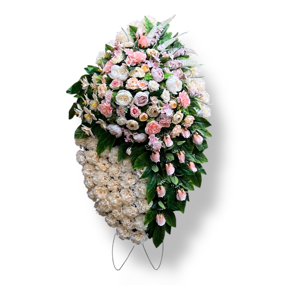 траурный венок, искусственные цветы, похоронные атрибуты, премиум класс, ритуальные товары, венок на похороны, траурные аксессуары, АРТ. ВП-017