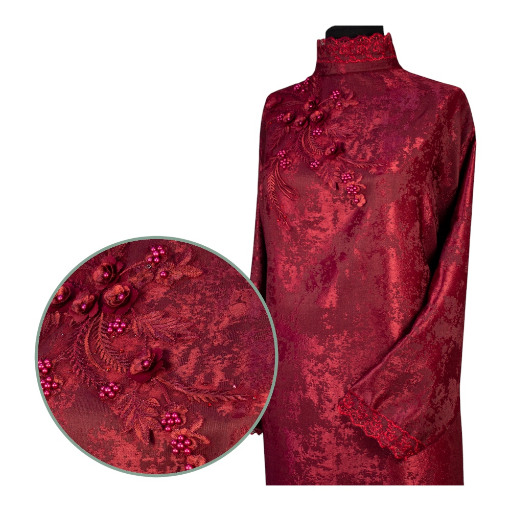 ритуальное платье, сакура-премиум, бордовое платье, платье на похороны, артикул РО-002, траурное платье, ритуальная одежда, похоронная атрибутика.