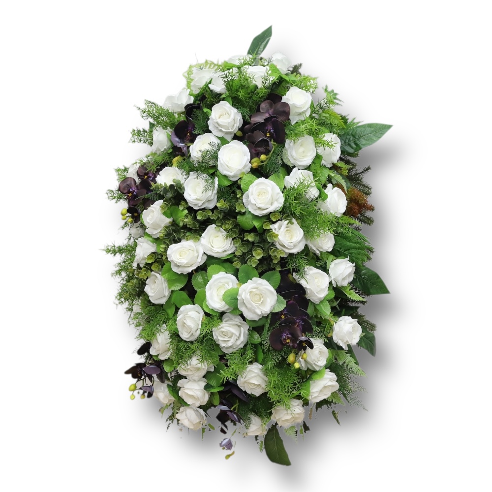 траурный венок, искусственные цветы, похоронные атрибуты, премиум класс, ритуальные товары, венок на похороны, траурные аксессуары, АРТ. ВП-035