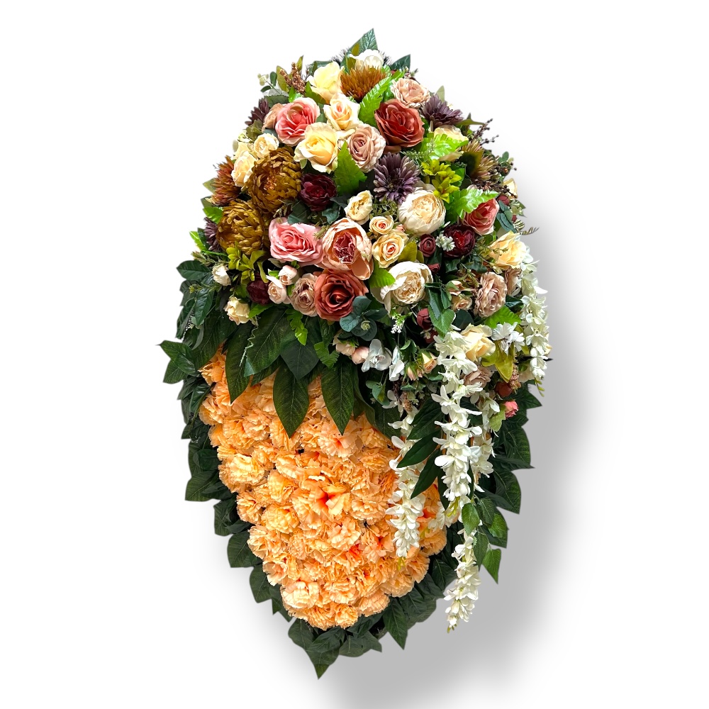 траурный венок, искусственные цветы, похоронные атрибуты, премиум класс, ритуальные товары, венок на похороны, траурные аксессуары, АРТ. ВП-010