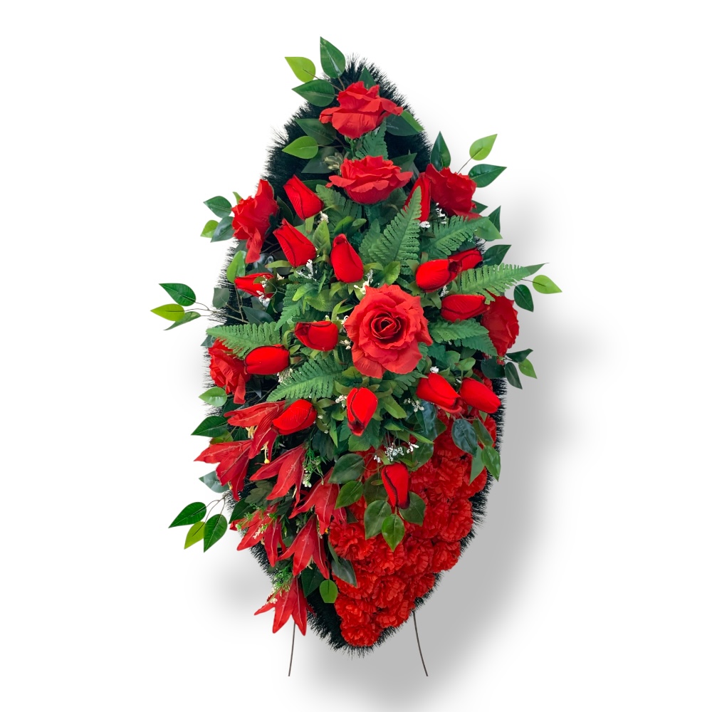 Ритуальный венок, венок на похороны, искусственные цветы, траурный венок, ритуальные принадлежности, венок для прощания, мемориальный венок, похоронные атрибуты, венки из искусственных цветов.