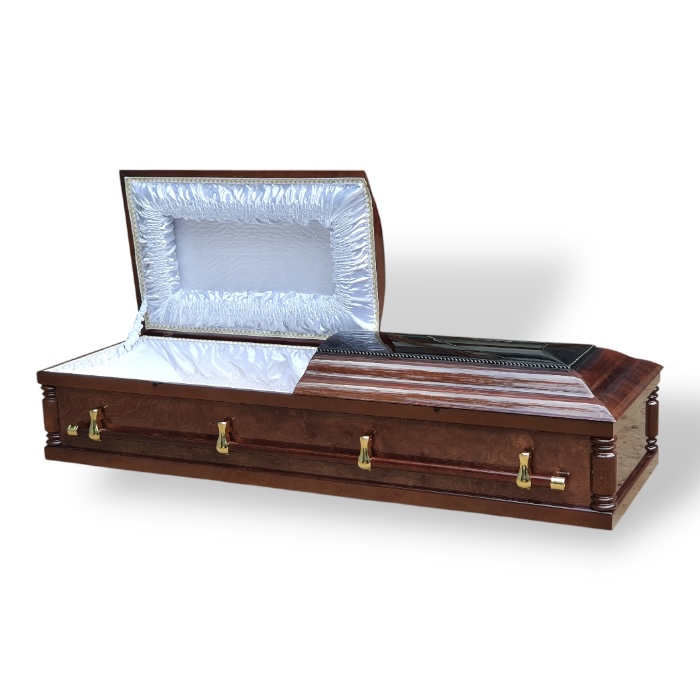 гроб м1 ольха глянцевый орех, комплект товаров и услуг для похорон, ритуальные услуги, гроб ольха, похороны, ритуальная атрибутика, ритуальный комплект, ритуальные товары, ритуальное обслуживание.