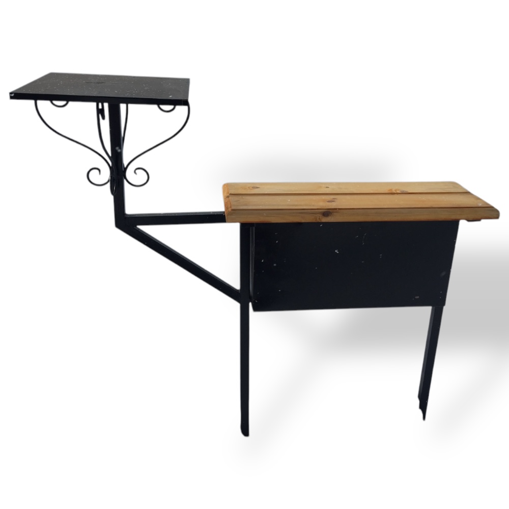 Арт. СМ-006 Скамейка 3 в 1 на могилу 1300х1150 Hammerite