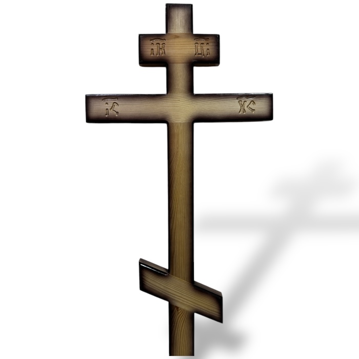 крест на могилу, сосновый крест, ритуальные изделия, артикул КДС-85, деревянные кресты, ритуальная атрибутика, надгробные памятники, православный крест, похоронные принадлежности.
