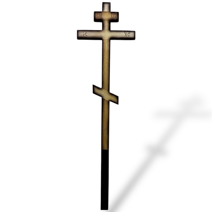 крест на могилу, сосновый крест, ритуальные изделия, артикул КДС-85, деревянные кресты, ритуальная атрибутика, надгробные памятники, православный крест, похоронные принадлежности.