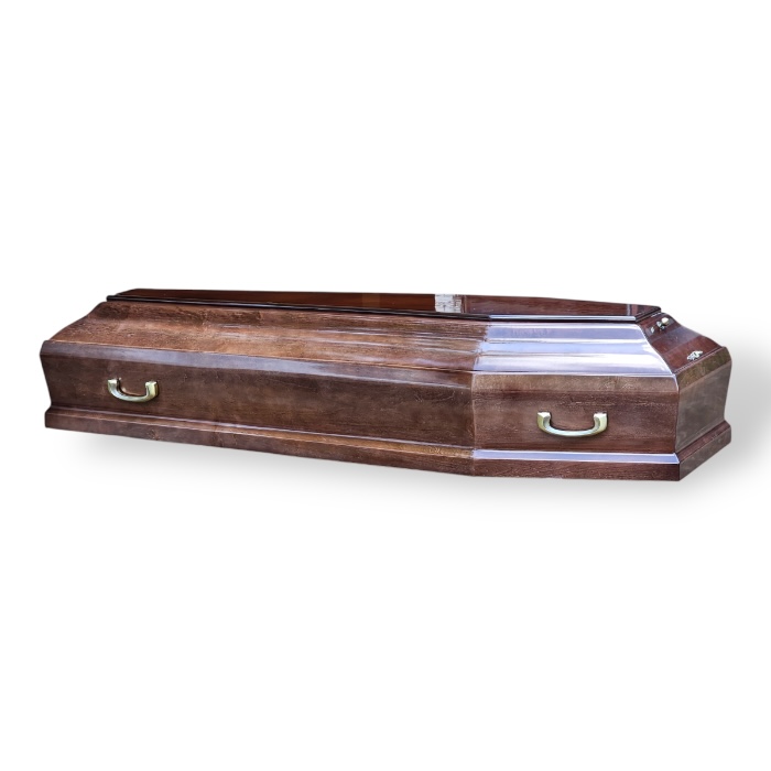 гроб м33 ольха глянцевый орех, комплект товаров и услуг для похорон, ритуальные услуги, гроб ольха, похороны, ритуальная атрибутика, ритуальный комплект, ритуальные товары, ритуальное обслуживание.