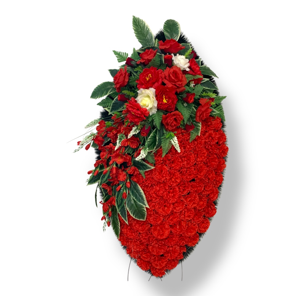 Ритуальный венок, венок на похороны, искусственные цветы, траурный венок, ритуальные принадлежности, венок для церемонии прощания, мемориальный венок, похоронные атрибуты, венок артикул ВИ-108.