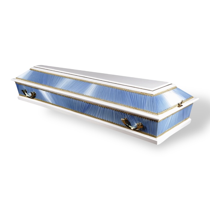 Гроб Б4 Комбинированный 4-х гранный Ткань, ЛДСП Колода