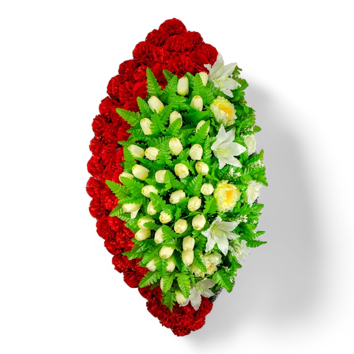 Ритуальный венок, эксклюзивный венок, искусственные цветы, похоронные атрибуты, ритуальные товары, венок на похороны, траурные аксессуары, мемориальные украшения, венки из искусственных цветов, ритуальная атрибутика.