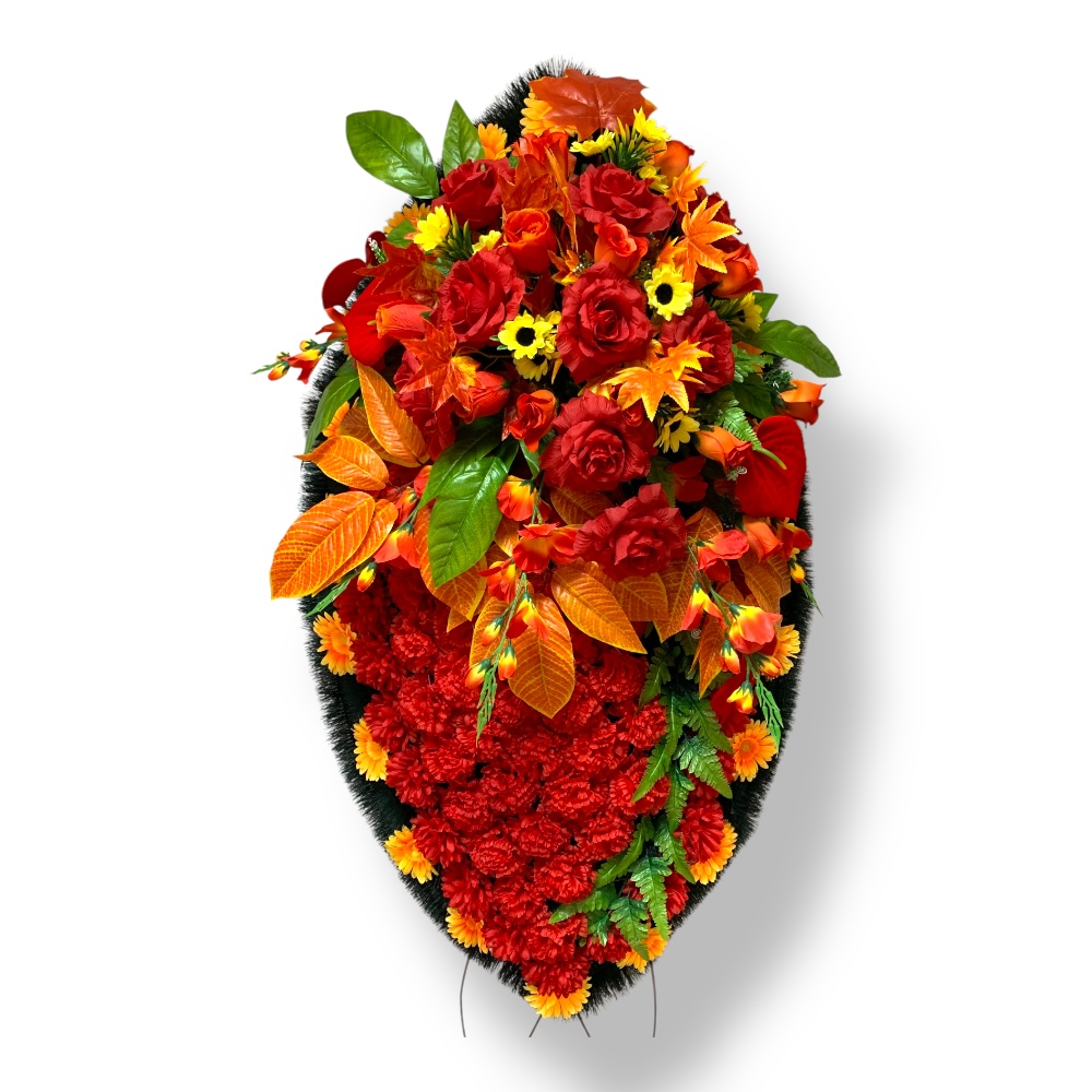 Ритуальный венок, венок на похороны, искусственные цветы, траурный венок, мемориальный венок, похоронные атрибуты, ритуальные товары, венок из искусственных цветов, траурные аксессуары.