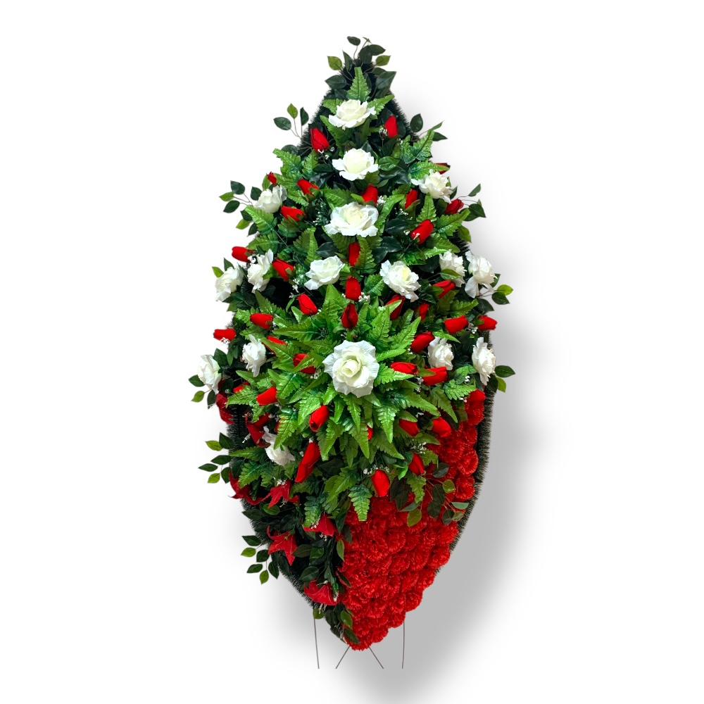Ритуальный венок, венок на похороны, искусственные цветы, траурный венок, ритуальные принадлежности, венок для прощания, мемориальный венок, похоронные атрибуты, венки из искусственных цветов.