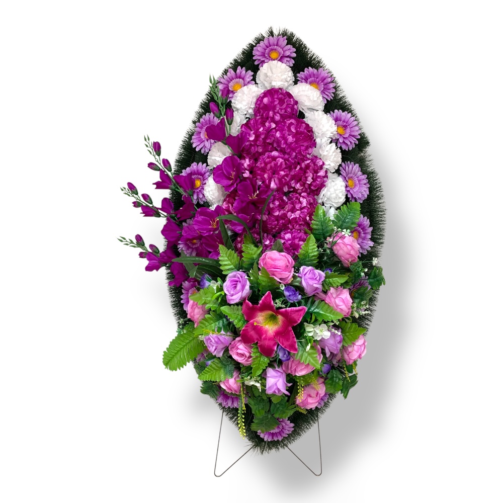 Ритуальный венок, венок на похороны, искусственные цветы, траурный венок, ритуальные принадлежности, венок для прощания, мемориальный венок, похоронные атрибуты, венки из искусственных цветов.